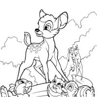 Desenhos para colorir Bambi