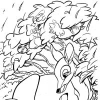 Desenhos para colorir Bambi