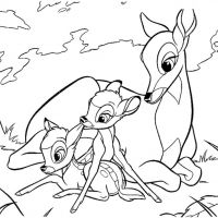 Desenhos para colorir Bambi