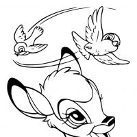 Desenhos para colorir Bambi