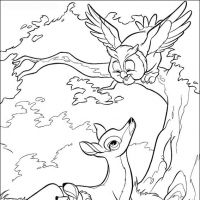 Desenhos para colorir Bambi