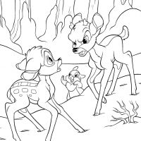Desenhos para colorir Bambi