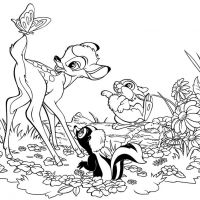 Desenhos para colorir Bambi