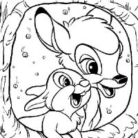 Desenhos para colorir Bambi