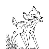 Desenhos para colorir Bambi