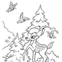Desenhos para colorir Bambi