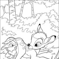 Desenhos para colorir Bambi