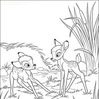 Desenhos para colorir Bambi