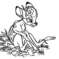 Desenhos para colorir Bambi