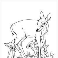 Desenhos para colorir Bambi