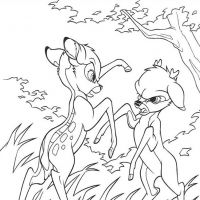 Desenhos para colorir Bambi