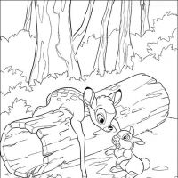 Desenhos para colorir Bambi