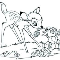 Desenhos para colorir Bambi
