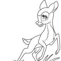 Desenhos para colorir Bambi