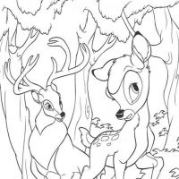 Desenhos para colorir Bambi