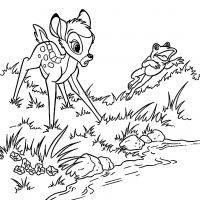 Desenhos para colorir Bambi
