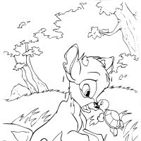 Desenhos para colorir Bambi