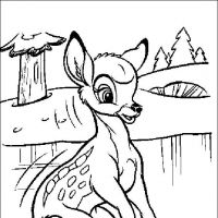 Desenhos para colorir Bambi