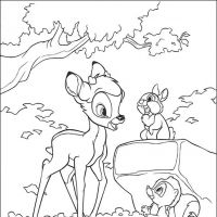 Desenhos para colorir Bambi