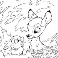 Desenhos para colorir Bambi
