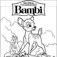 Desenhos para colorir Bambi