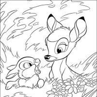 Desenhos para colorir Bambi