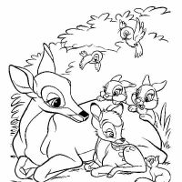 Desenhos para colorir Bambi