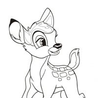 Desenhos para colorir Bambi