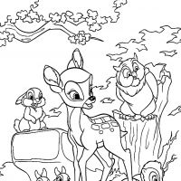 Desenhos para colorir Bambi