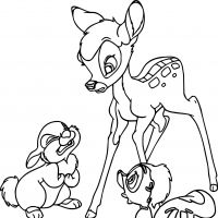 Desenhos para colorir Bambi