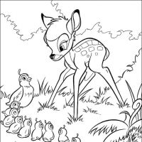 Desenhos para colorir Bambi