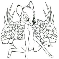 Desenhos para colorir Bambi