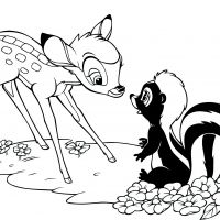 Desenhos para colorir Bambi