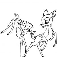 Desenhos para colorir Bambi