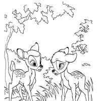 Desenhos para colorir Bambi
