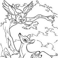 Desenhos para colorir Bambi