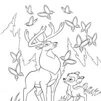 Desenhos para colorir Bambi