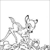 Desenhos para colorir Bambi