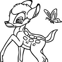 Desenhos para colorir Bambi
