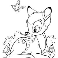 Desenhos para colorir Bambi