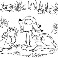 Desenhos para colorir Bambi