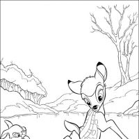 Desenhos para colorir Bambi
