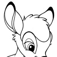 Desenhos para colorir Bambi