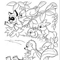 Desenhos para colorir Bambi