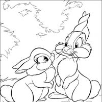 Desenhos para colorir Bambi