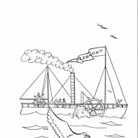 Desenhos para colorir Barcos