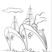 Desenhos para colorir Barcos