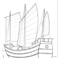 Desenhos para colorir Barcos