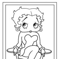 Desenhos para colorir Betty Boop