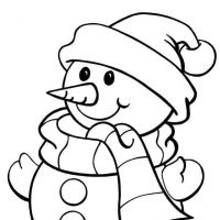 Desenhos para colorir Bonecos de Neve